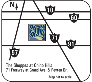 Map to Chino Hills Shoppes